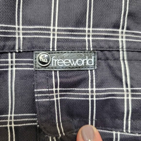 Free world snowboard coat size small blue and white - Picture 2 of 10